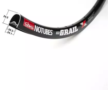 Обод велосипедный Stans NoTubes 700c, ZTR Grail, 32H, черный, RTGR90003
