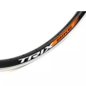Обод велосипедный TRIX 26," алюминиевый, двойной, 36H, фрезерован. 559х24,1/31,6х24,2мм, A/V, черный, YKL-D17 26"black