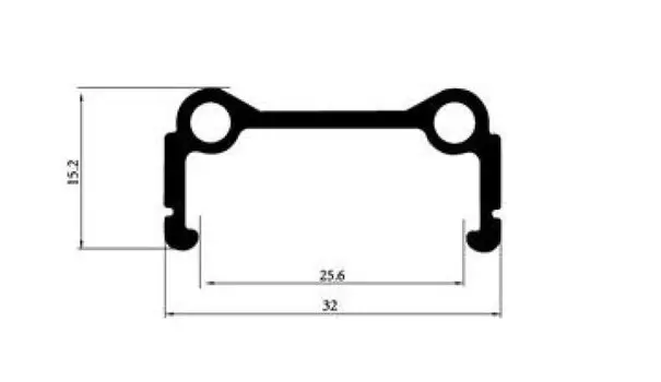 Обод велосипедный TRIX, BMX, алюминий, одинарный, 20", 406х25,6/32х15.2мм, 48H, A/V, чёрный, YKL-M4 20"black