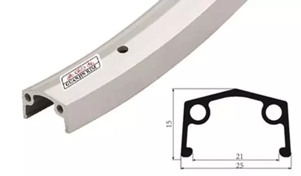 Обод велосипедный, Vinca sport, 26, алюминиевый, одинарный, 36Hх14G, цвет серебристый, GJS 26