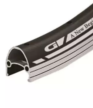 Обод велосипедный Vinca Sport 28”, 32H*14G, двойной, алюминий, с защитной полосой, черный, GJD 28C (32H) black