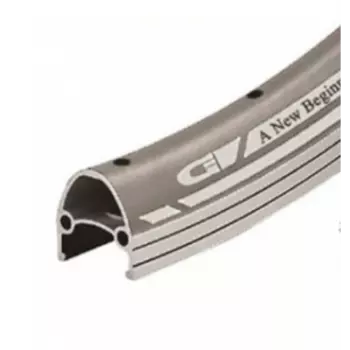 Обод велосипедный Vinca Sport 28”, 32H*14G, двойной, алюминий, серебристый, GJD 28 (32H) silver