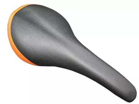 Седло велосипедное VELO COMPETITION, 290х130мм, пена, 210г, чёрно-оранжевое, VL-1493