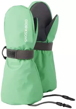 Рукавицы- краги детские Didriksons BIGGLES KIDS GALON MITTENSА, зелёный лайм, 502485