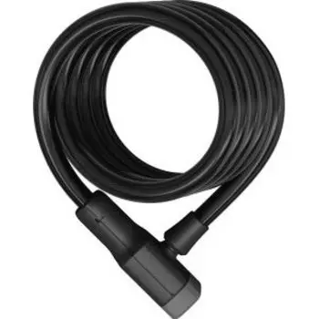 Замок велосипедный ABUS 6512K/1800 мм, трос, 12 мм, ключ, с кронштейном, класс защиты 4/15, 573 гр, черный, 05-0013399