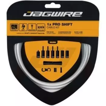 Набор рубашек и тросиков переключения Jagwire Pro Shift Kit 1X, белый, PCK553