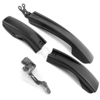 Крылья велосипедные Vinca Sport, комплект, 24"-26", пластик, черный, HN 14-1 OEM