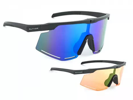 Очки AUTHOR ZX8 Orange 65 BlueRevo 13 две пары линз 100% защита от UV +чехол, 8-9201601