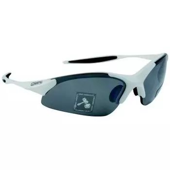 Очки MIGHTY, солнцезащитные+чехол прозразные/оранжевые/желтые линзы, белая оправа, 5-710014