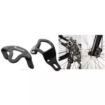 Защита калипера OSTAND тормоза передний+задний CD-901 алюминий, черная, 6-901