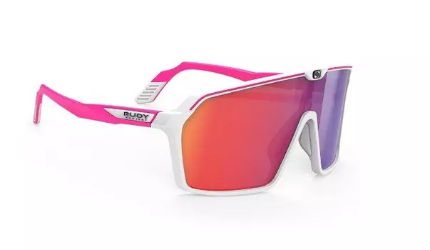 Очки Rudy Project SPINSHIELD White/Pink Fluo Matt - Multilaser Red, SP723858-0004
