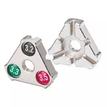 Захват для велосипедных спиц BIKEHAND YC-1A, Cr-Mo, 0.127''/ 0.130''/ 0.136'' трeугольный, серебрист, 6-14001