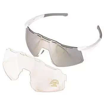 Очки солнцезащитные Enlee E-300, белая оправа, сменные серые линзы, ARV000488