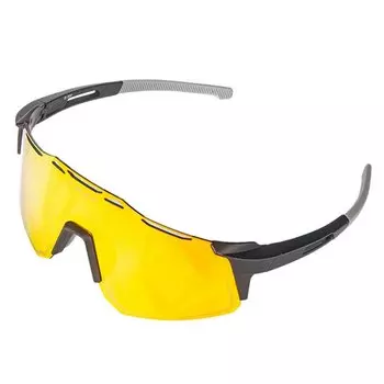 Очки солнцезащитные Enlee E-300, тёмная оправа, сменные золотисто-оранжевые линзы, ARV000487