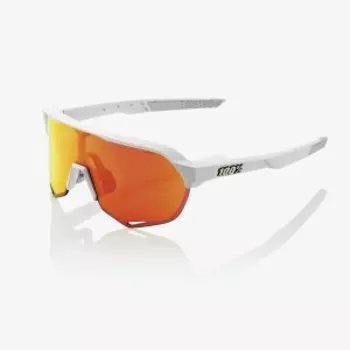 Очки спортивные 100% S2 Soft Tact Off White / Hiper Red Multilayer Mirror Lens, 60006-00007