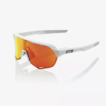 Очки спортивные 100% S2 Soft Tact Off White / Hiper Red Multilayer Mirror Lens, 60006-00007