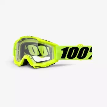 Очки велосипедные 100% Accuri Forecast Fluo Yellow / Clear Lens, 50220-004-02
