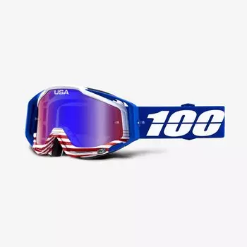 Очки велосипедные 100% Racecraft, Anthem / Mirror Red/Blue Lens, 50110-337-02