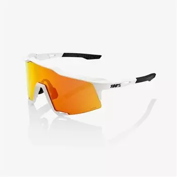 Очки велосипедные 100% Speedcraft Soft Tact,спортивные, Off White / HIPER Red Multilayer Mirror Lens, 61001-412-02
