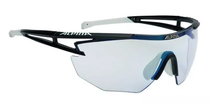 Очки велосипедные ALPINA 2017 ALPINA EYE-5 SHIELD VLM+, солнцезащитные, black matt-white б/р:UNI, 8540231