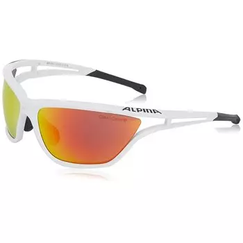 Очки велосипедные ALPINA ALPINA EYE-5 CM+, солнцезащитные, white matt-black, 8536010