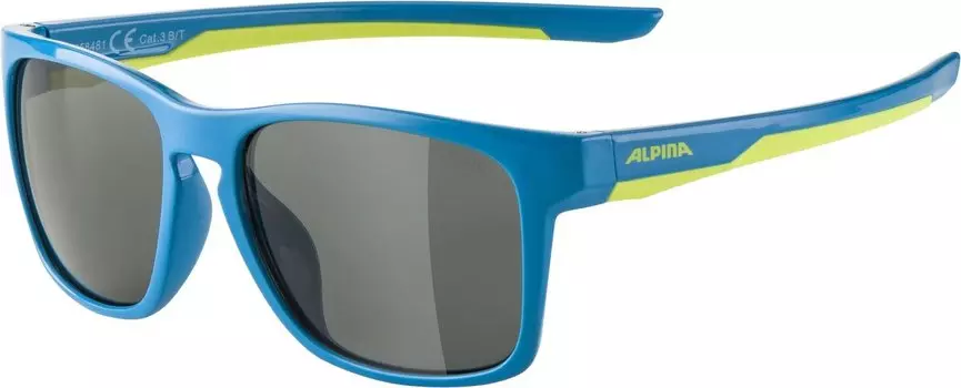 Очки велосипедные Alpina Flexxy Cool Kids I, солнцезащитные, детские, Blue/Lime/Black, 2021, A8658481