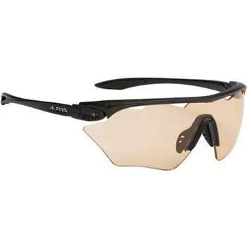 Очки велосипедные ALPINA TWIST FOUR SHIELD VL+ black matt, солнцезащитные, 8454133