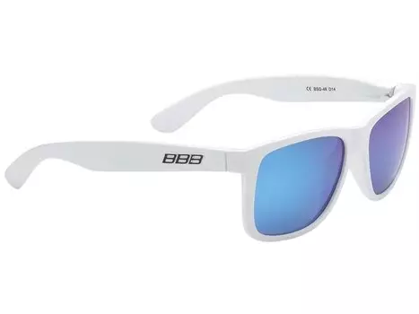 Очки велосипедные BBB Street PZ PC, синие линзы, мешочек, белые, BSG-46