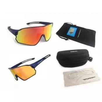 Очки велосипедные FORMAT, поляризационные, линзы хамелеон, антиблик, оправа синяя, RGLRB1013401