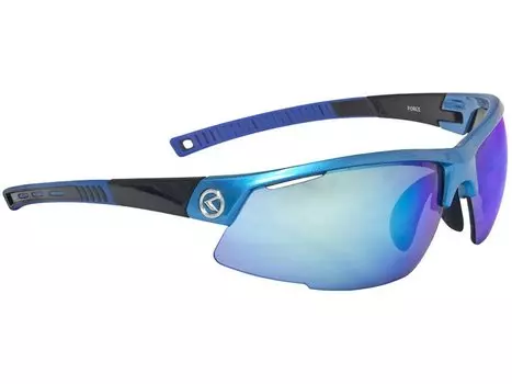 Очки велосипедные KELLYS Force, оправа голубая, линзы синие, REVO+дымчатые, FORCE Sky Blue
