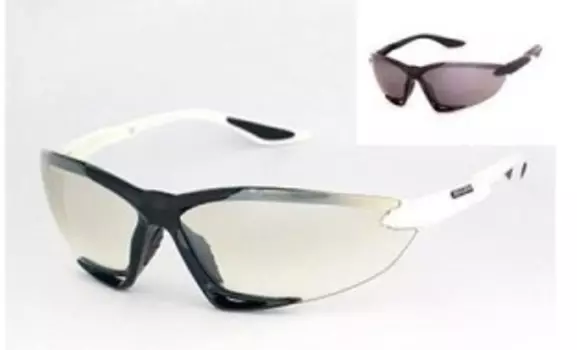 Очки велосипедные KINDAVID, сменные фильтры, черный/белый, KIN_S11581_bl\white