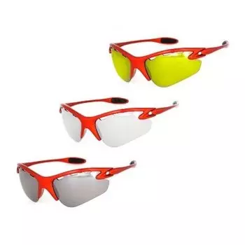 Очки велосипедные KINDAVID, сменные линзы, поликарбонат, УФ-защита, red, KIN_S12101_red