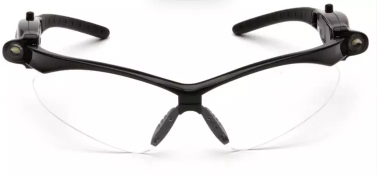 Очки велосипедные PYRAMEX PMXTREME с фонариком, c прозрачными ударопрочными поликарбонатными линзами, SB6310SPLED