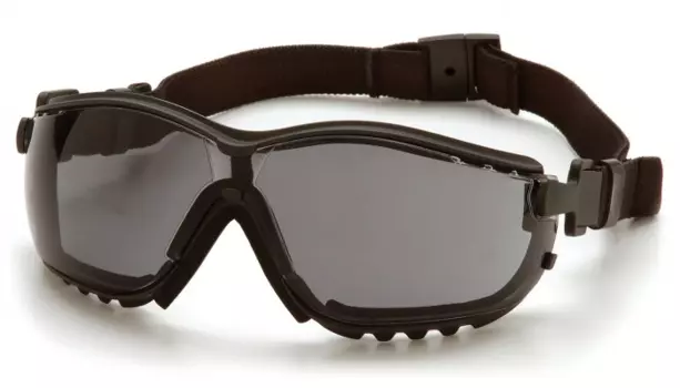 Очки велосипедные PYRAMEX V2G с серыми ударопрочными поликарбонатными линзами, GB1820ST