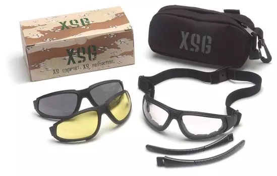 Очки велосипедные PYRAMEX XSG-KIT, 3 сменные ударопрочные линзы, GB4010KIT