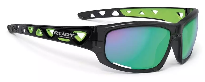 Очки велосипедные Rudy Project AIRGRIP CRYSTAL GRAPHITE - Multilaser GREEN, SP434195-0000