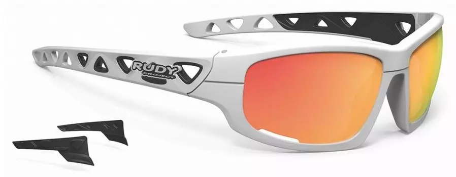 Очки велосипедные Rudy Project AIRGRIP WHITE Gloss - Multilaser ORANGE, SP434069-0000