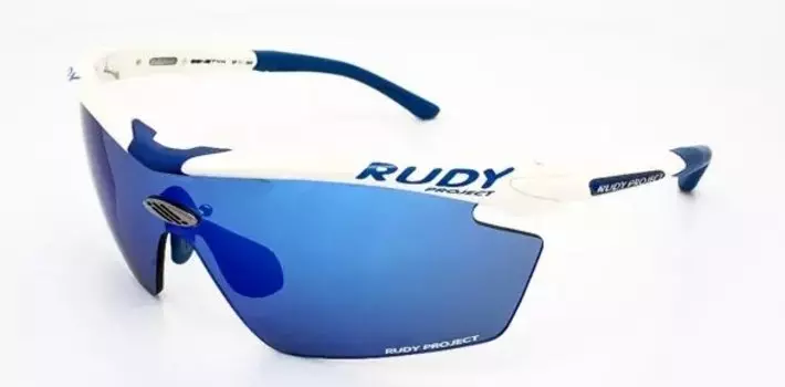 Очки велосипедные Rudy Project GENETYK RAC WHITE Gloss- MLS BLUE + RAC RED, SP113969R1C