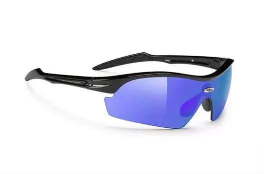 Очки велосипедные Rudy Project REVENGE BLACK G-MLS PURPLE BLACK RUBBER, SP075542Z