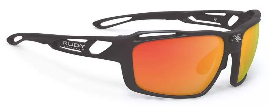 Очки велосипедные Rudy Project SINTRYX Matt BLACK - POLAR 3FX HDR Multilaser ORANGE, SP496406-0000