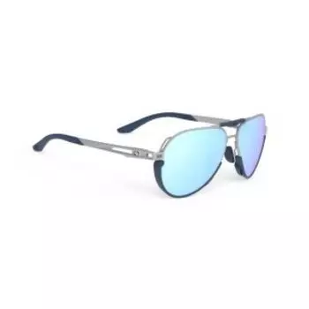 Очки велосипедные Rudy Project SKYTRAIL Aluminium Matte - Multilaser Icebumbers Blue Avio. ML386801-0001