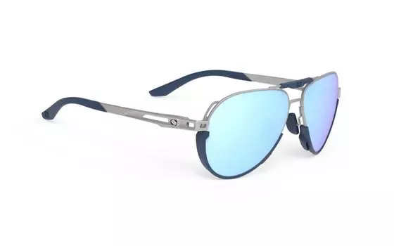 Очки велосипедные Rudy Project SKYTRAIL Aluminium Matte - Multilaser Icebumbers Blue Avio. ML386801-0001