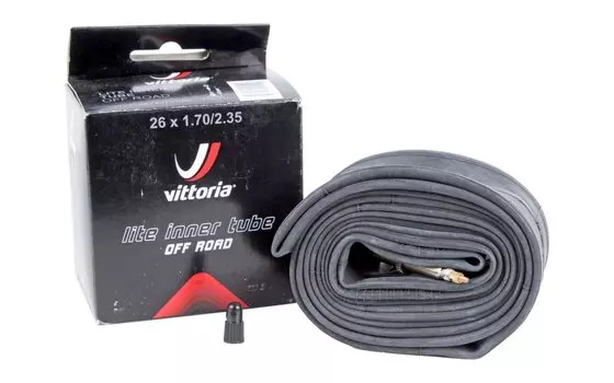 Камера велосипедная VITTORIA MTB Lite, 26x1.70/2.35, FV presta, 48 mm, велониппель, 1Z1.2I6.F4.47.111BX