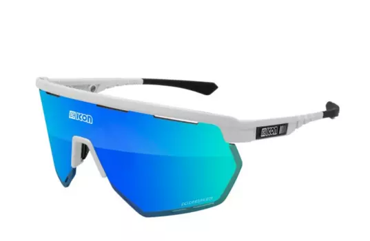 Очки велосипедные SCICON Aerowing Multimirror, Blue +Rain Clear /White gloss, EY26030802