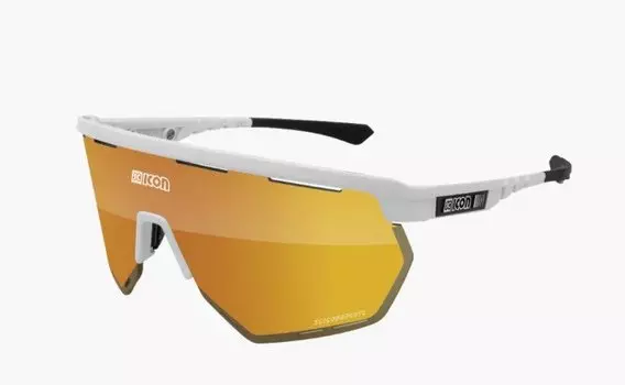 Очки велосипедные SCICON Aerowing, Multimirror Bronze +Rain Clear /White gloss, 2022, EY26070802