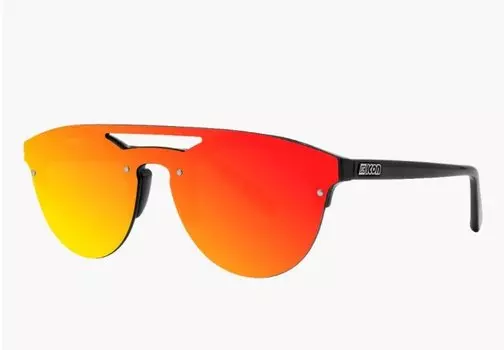 Очки велосипедные SCICON Cover, Black Gloss - Red Multimirror, 2022, EY160602