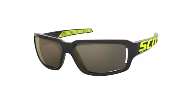 Очки велосипедные SCOTT Obsess ACS black/neon yellow gold chrome, 235512-4755052