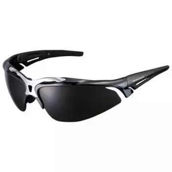 Очки велосипедные SHIMANO, чёрные, поляризованые линзы, дополнительные прозрачные, ECES70RPLL