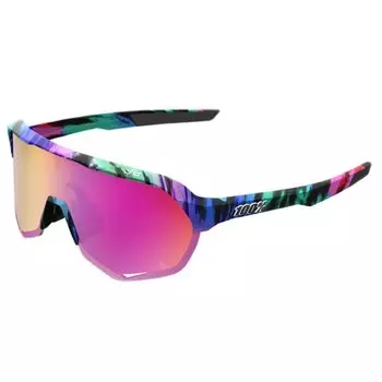 Очки велосипедные спортивные 100% S2 Peter Sagan Le Soft Tact Tie Dye / Purple Multilayer Mirror Lens, 60006-00016