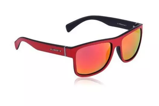 Очки велосипедные SWISSEYE Avenue, повседневные, оправа: красная матовая/чёрная, линзы дымчатые BR Revo, 14384